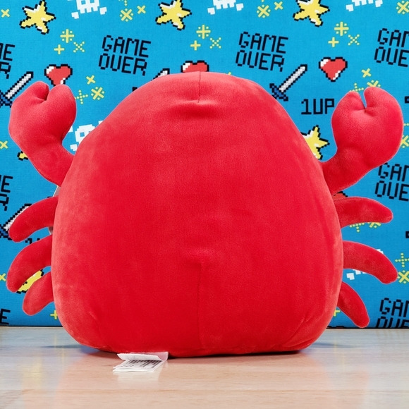 Squishmallow Carlos the Red Crab 8" 2020 UltraSoft Collectible Sealife Plush - Picture 4 of 12